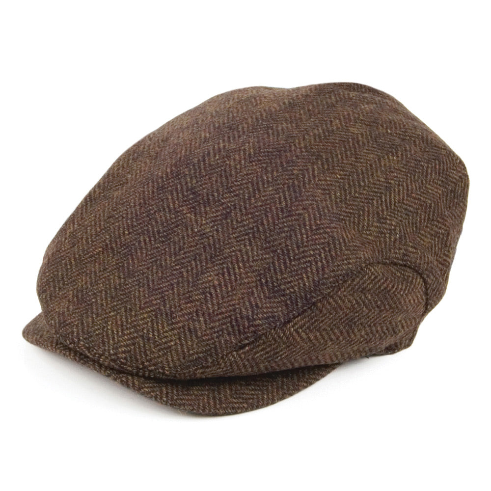 Gorra plana Visera extendida diseño de espiga de Jaxon & James - Marrón