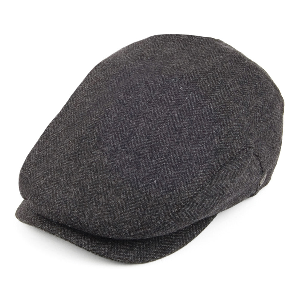 Gorra plana Visera extendida diseño de espiga de Jaxon & James - Antracita