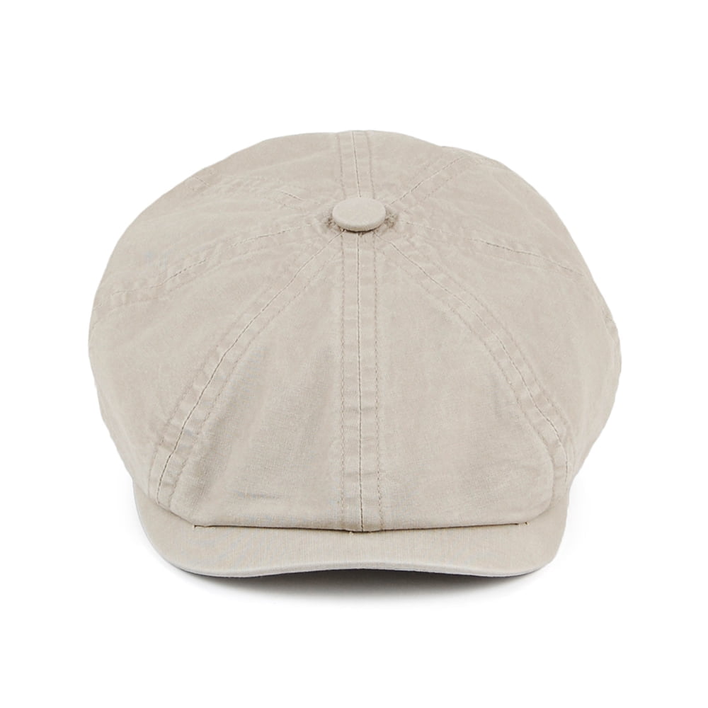 Gorra Newsboy Hatteras algodón orgánico de Stetson Hats - Arena