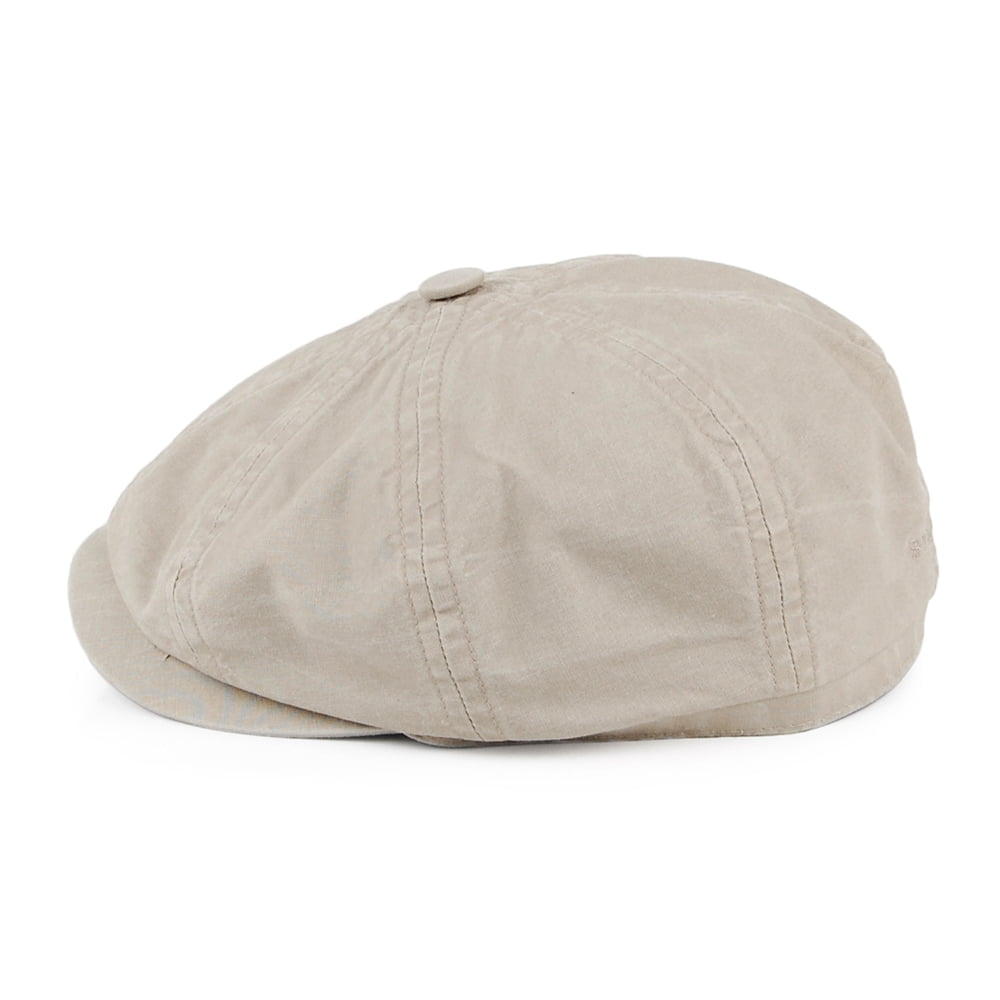 Gorra Newsboy Hatteras algodón orgánico de Stetson Hats - Arena