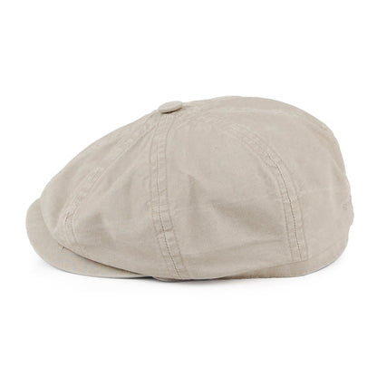 Gorra Newsboy Hatteras algodón orgánico de Stetson Hats - Arena