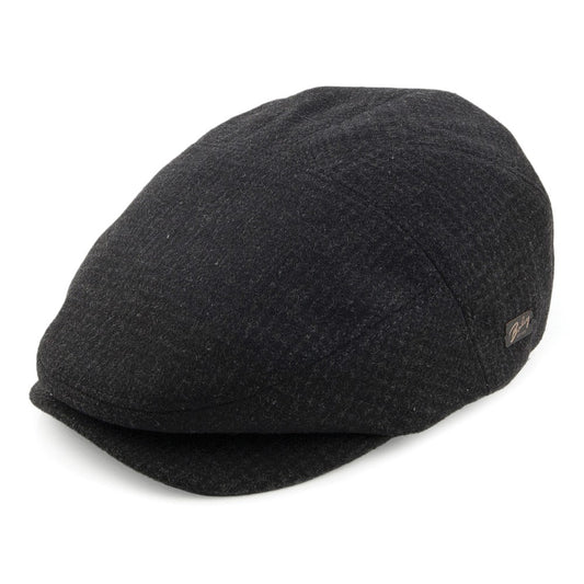 Gorra plana Ormond a cuadros de Bailey - Negro