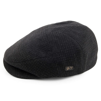 Gorra plana Ormond a cuadros de Bailey - Negro