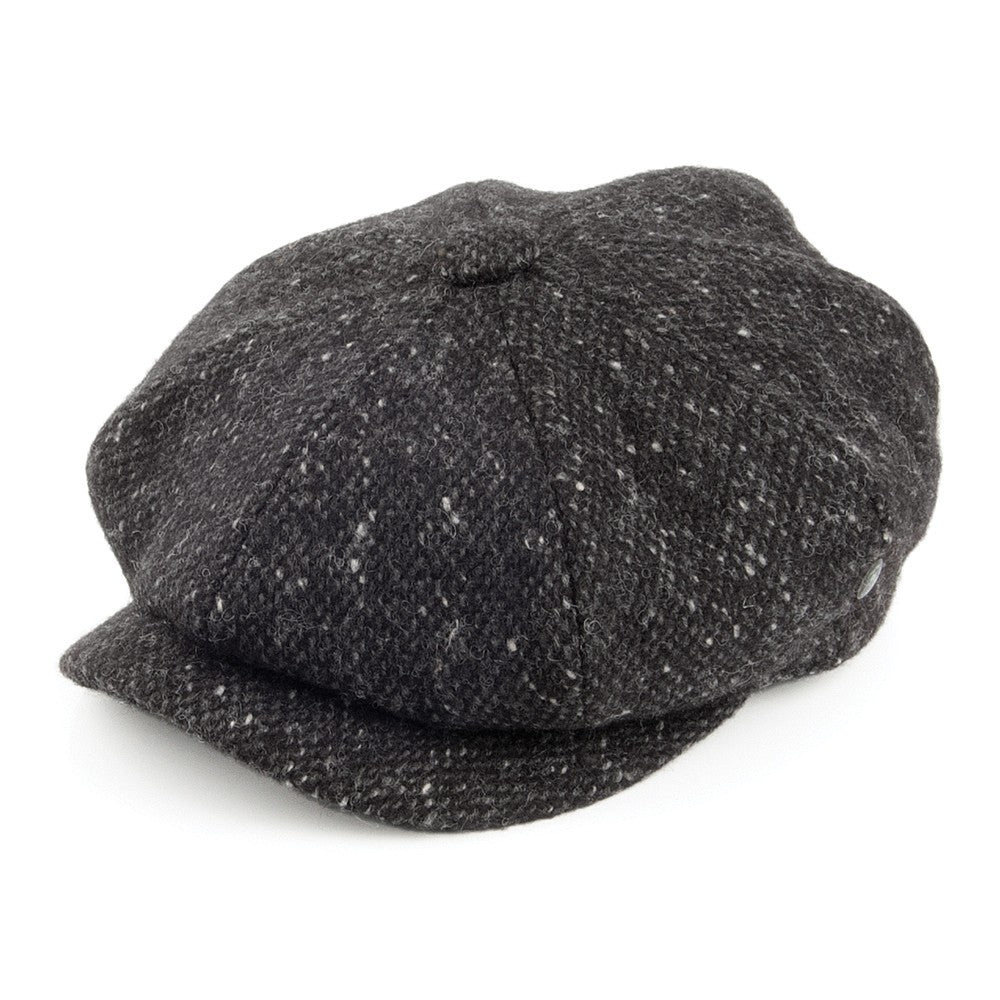 Gorra Newsboy Tweed Donegal Marl de City Sport - Antracita