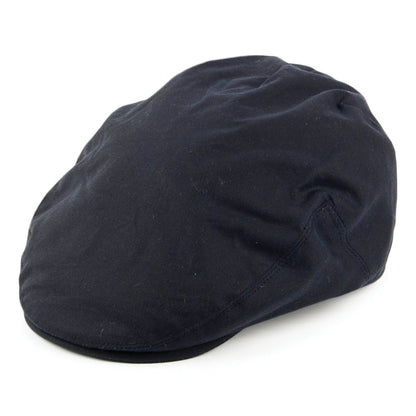 Gorra plana de algodón encerado de Failsworth - Azul Marino