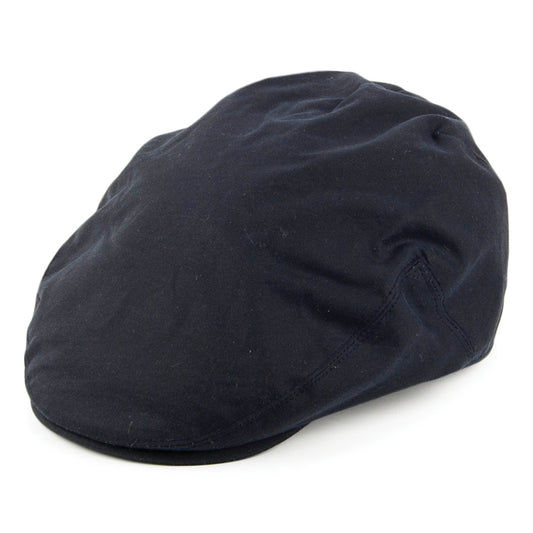 Gorra plana de algodón encerado de Failsworth - Azul Marino