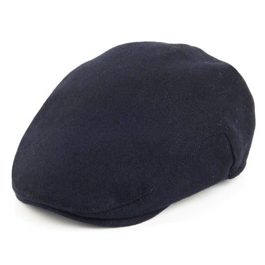 Gorra plana de melton de Failsworth - Azul Marino