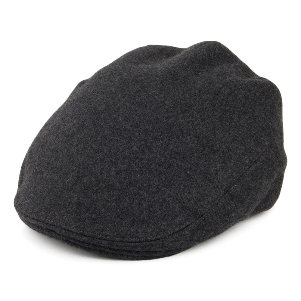 Gorra plana Worcester de lana resistente al agua de Olney - Antracita
