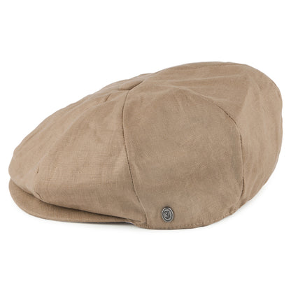Gorra Newsboy redonda de lino de Jaxon & James - Camel