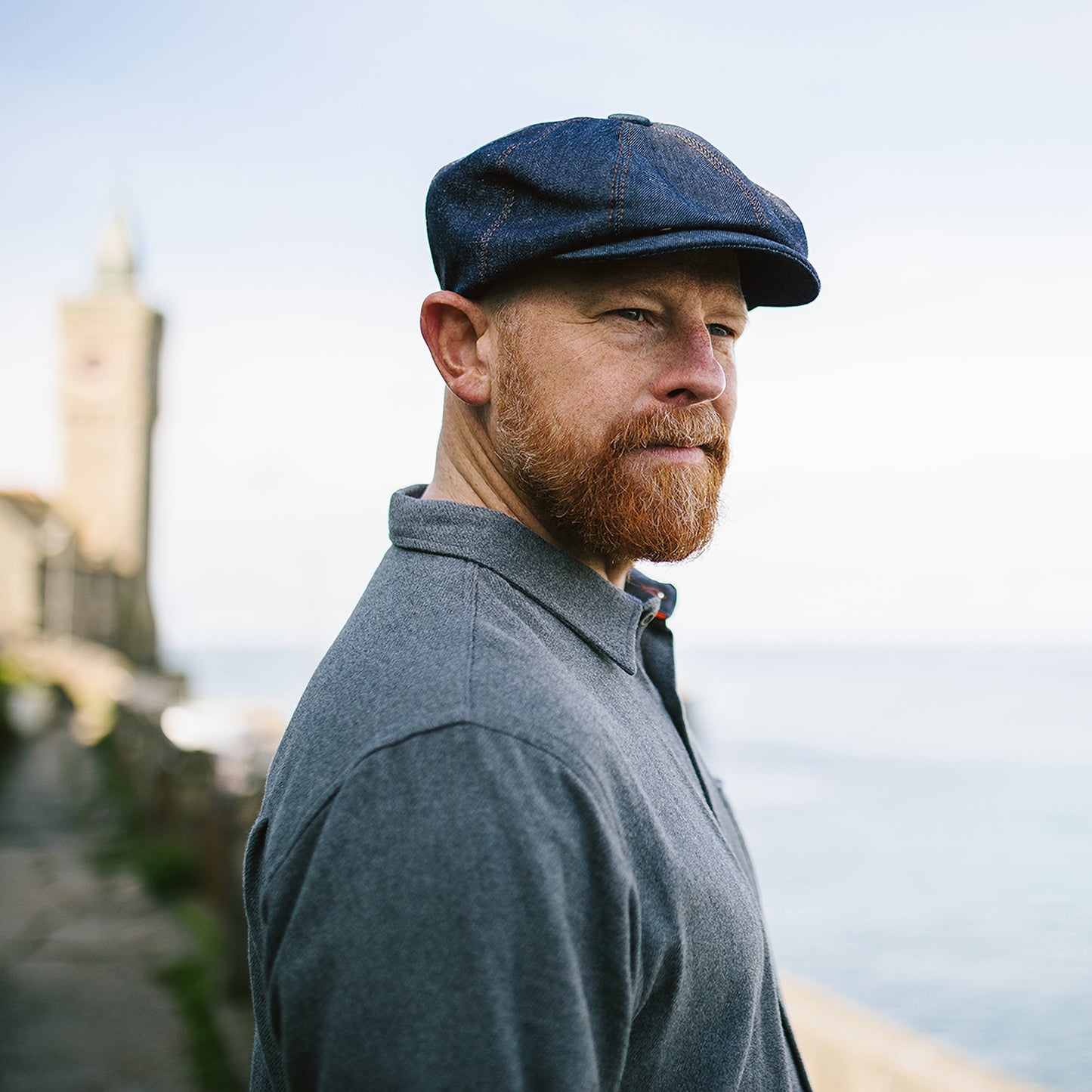 Gorra vaquera Newsboy de Jaxon & James - Azul Oscuro