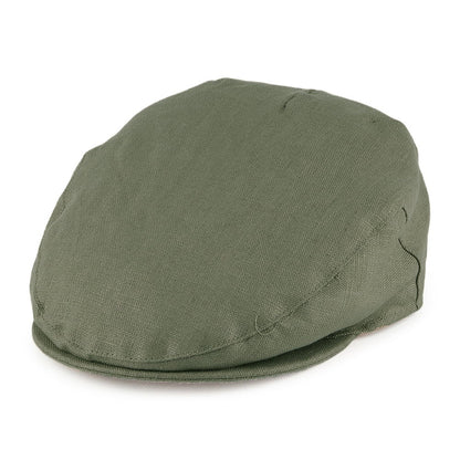Gorra plana de lino de Failsworth - Kaki