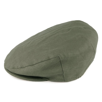 Gorra plana de lino de Failsworth - Kaki