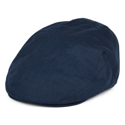 Gorra plana de lino de Failsworth - Azul Marino