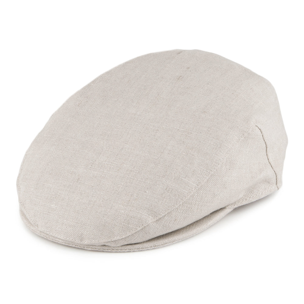 Gorra plana de lino de Failsworth - Natural