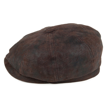 Gorra Newsboy Hatteras de de piel de Stetson - Marrón