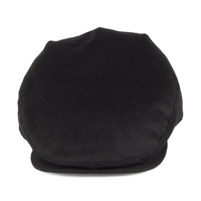 Gorra plana Balmoral de cachemira pura de Christys - Negro