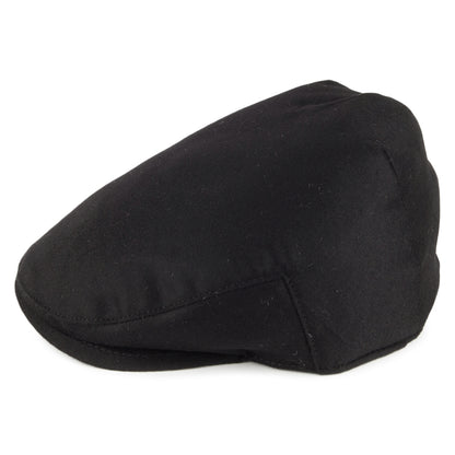 Gorra plana Balmoral de cachemira pura de Christys - Negro