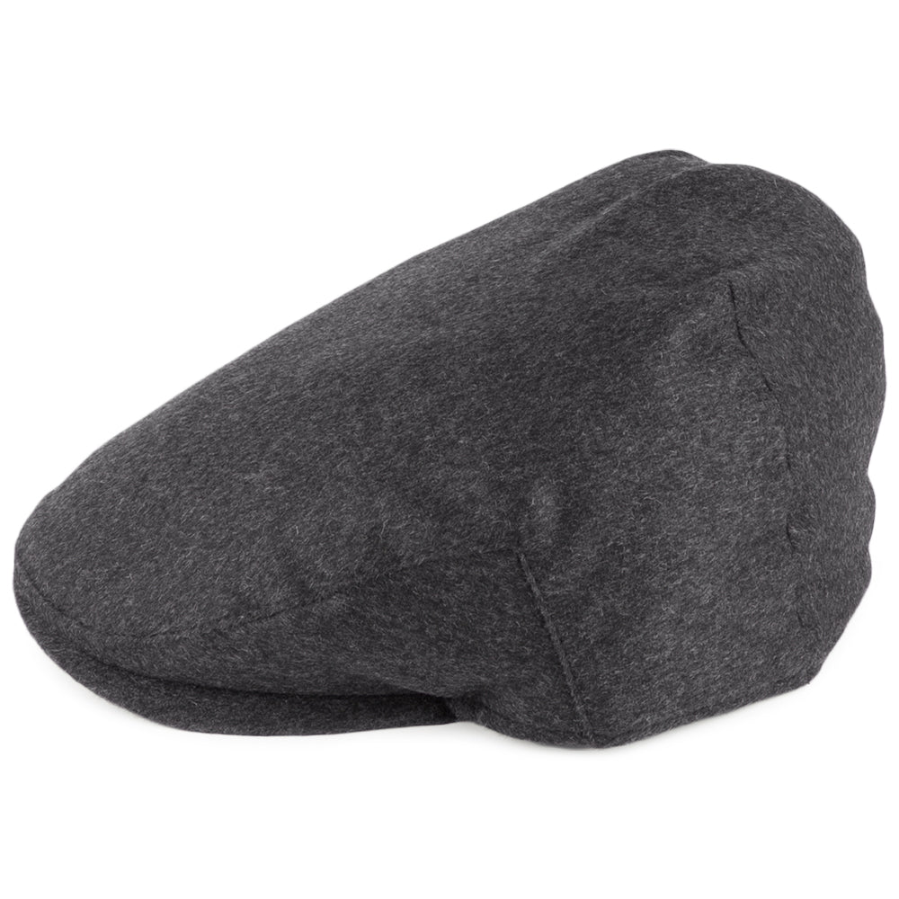 Gorra plana Balmoral de pura cachemira de Christys - Antracita