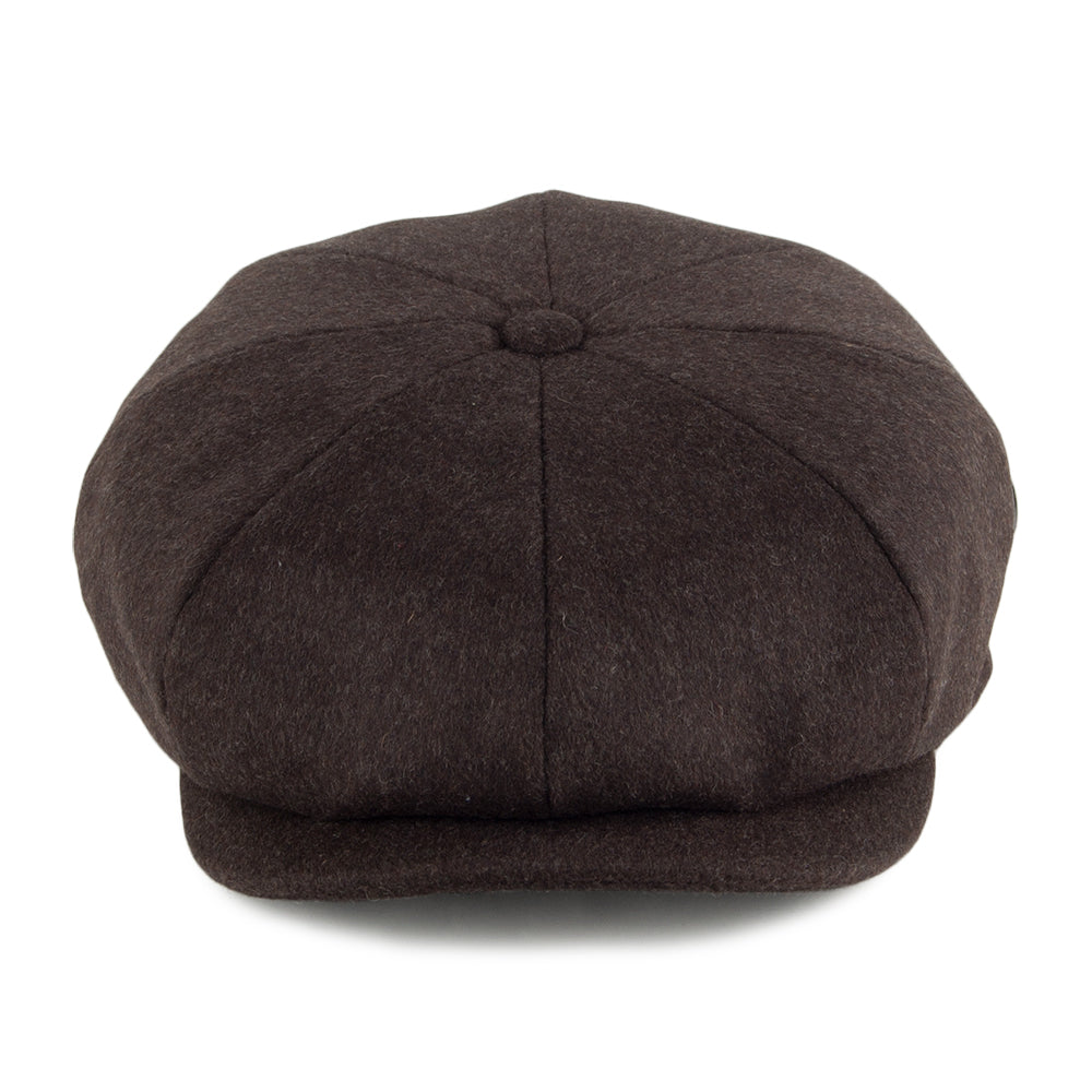 Gorra Newsboy de lana Loden de City Sport - Marrón