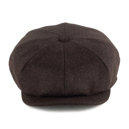 Gorra Newsboy de lana Loden de City Sport - Marrón