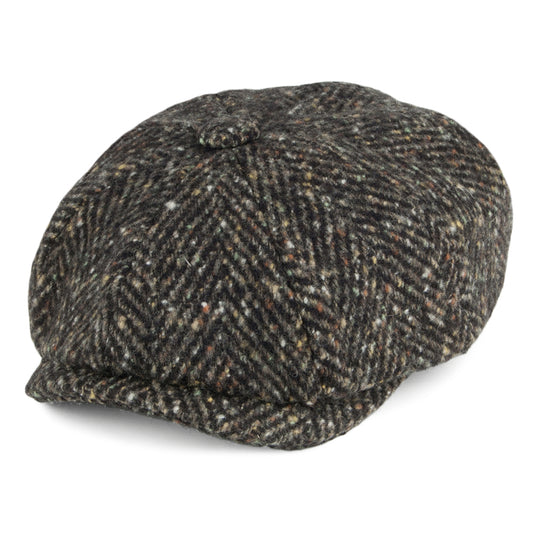 Gorra Newsboy de diseño de espiga de Olney - Verde Oliva