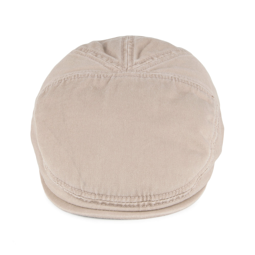 Gorra plana de algodón Paradise de Stetson - Beige