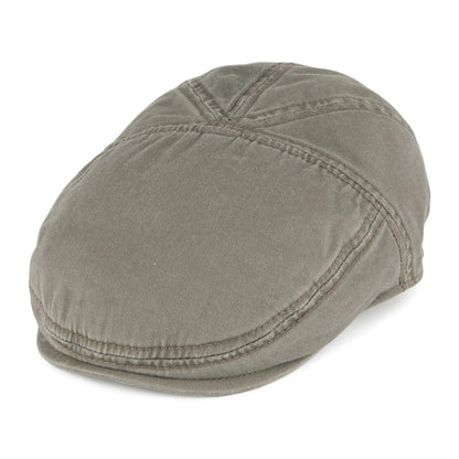Gorra plana Paradise de algodón de Stetson - Verde Oliva