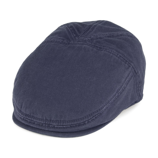 Gorra plana de algodón Paradise de Stetson - Azul marino