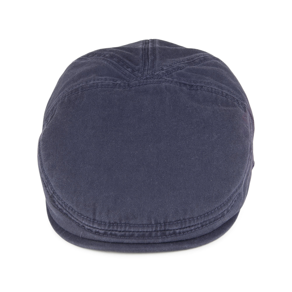 Gorra plana de algodón Paradise de Stetson - Azul marino