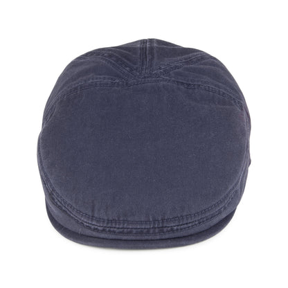Gorra plana de algodón Paradise de Stetson - Azul marino