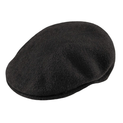 Gorra plana 504 de lana de Kangol - Negro