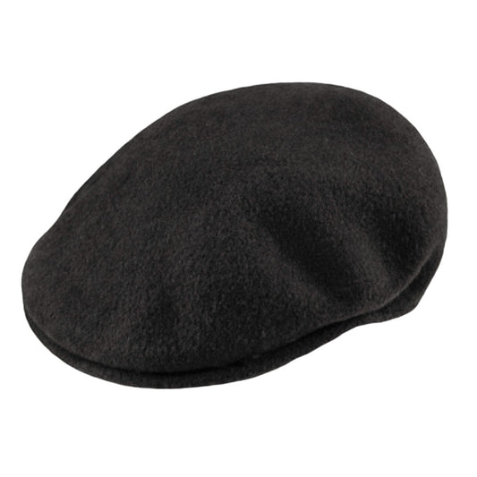 Gorra plana 504 de lana de Kangol - Negro