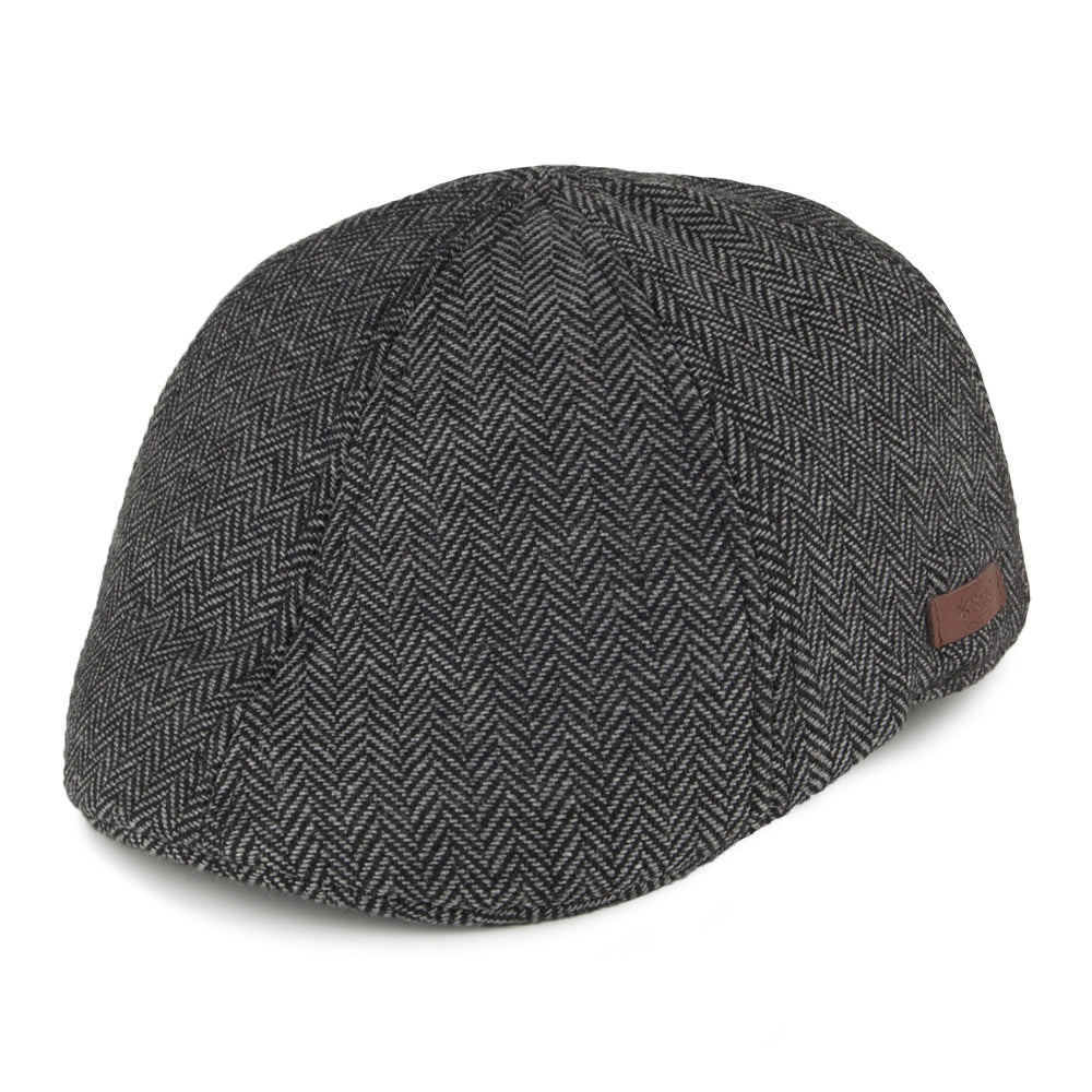 Gorra plana Mr. Mitchell Duckbill Ornitorrinco diseño de espiga con etiqueta Marrón de Barts - Negro