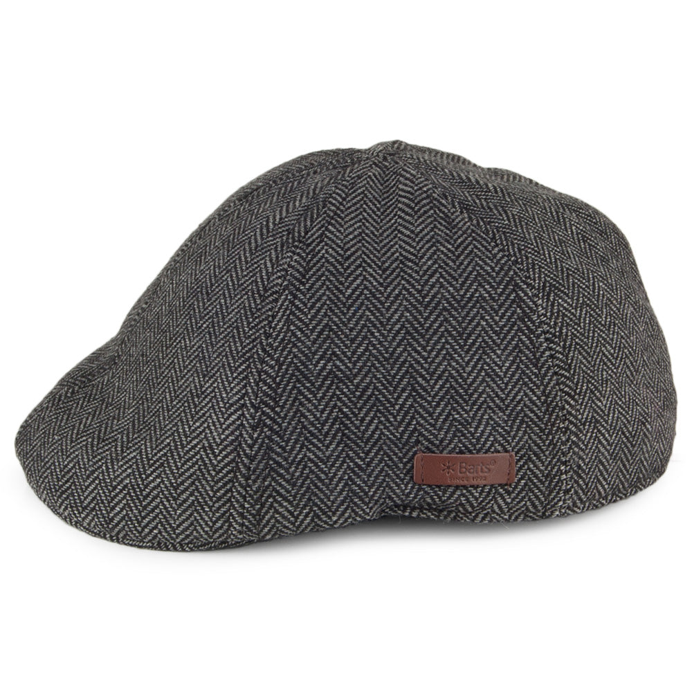 Gorra plana Mr. Mitchell Duckbill Ornitorrinco diseño de espiga con etiqueta Marrón de Barts - Negro