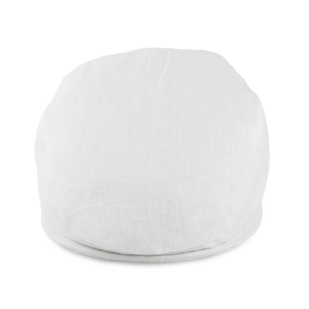 Gorra plana de lino de Failsworth - Blanco