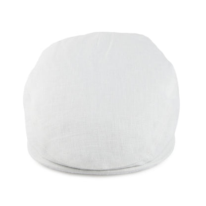 Gorra plana de lino de Failsworth - Blanco