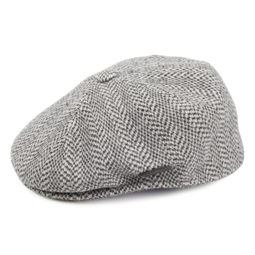 Gorra plana de diseño de Espiga de Kangol - Gris