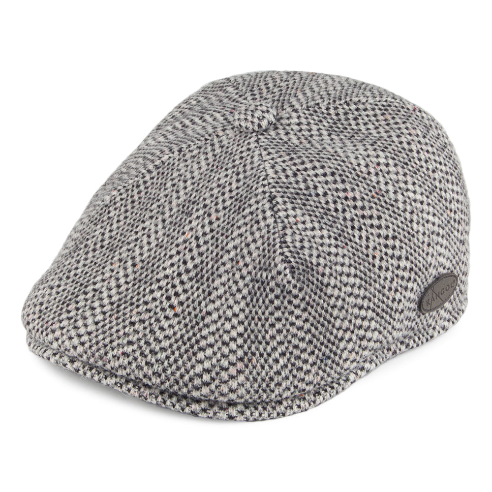 Gorra plana 507 de diseño de Espiga de Kangol - Gris-Negro