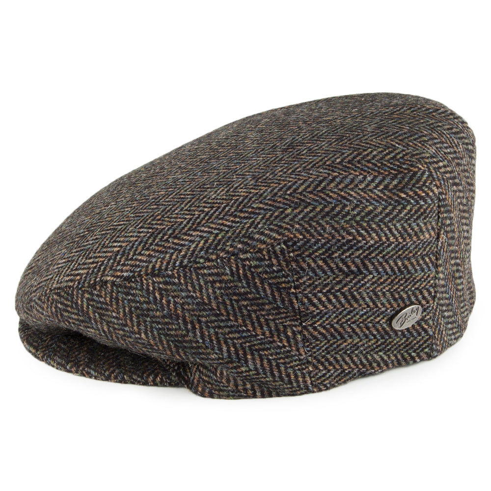 Gorra Lord Stripe diseño de espiga de Bailey - Mezcla de Negros