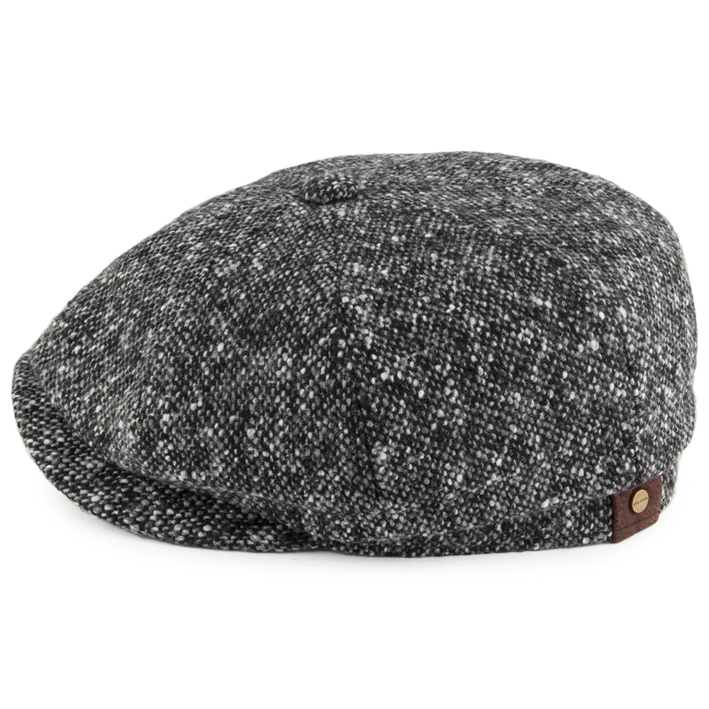 Gorra Newsboy Hatteras de Tweed Donegal de Stetson - Antracita