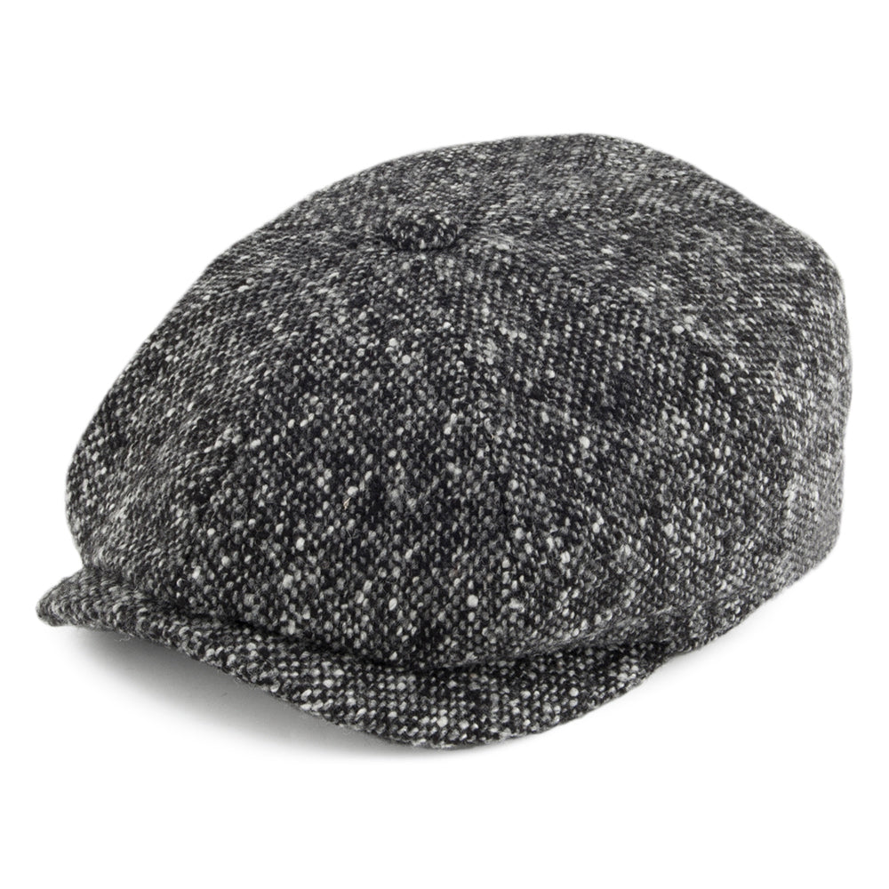 Gorra Newsboy Hatteras de Tweed Donegal de Stetson - Antracita