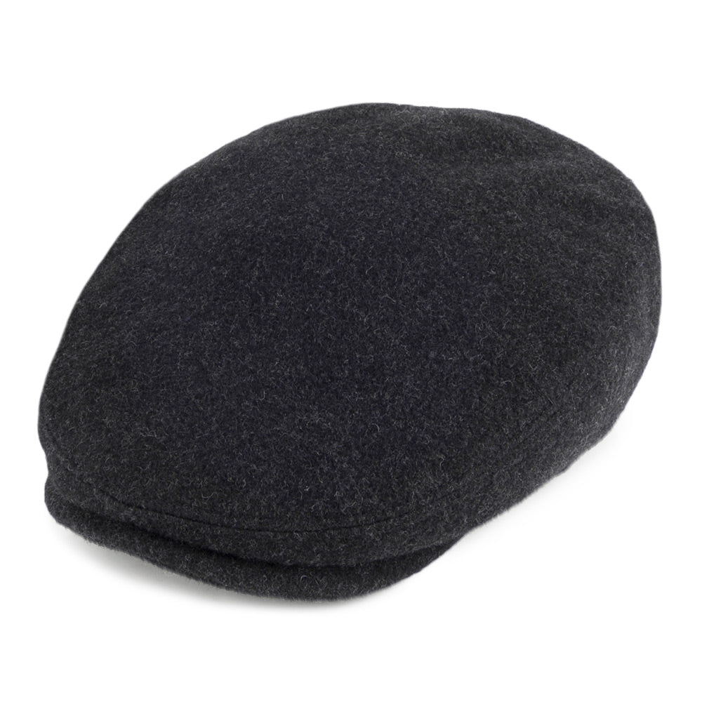 Gorra Plana Kent de lana-cachemira con orejeras de Stetson - Antracita