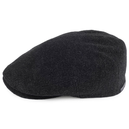 Gorra Plana Kent de lana-cachemira con orejeras de Stetson - Antracita