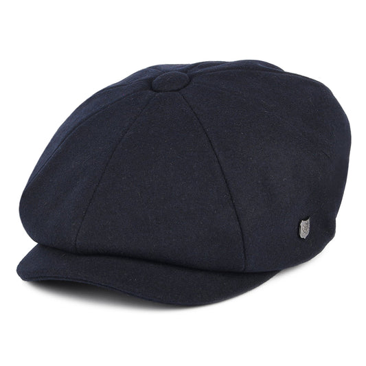 Gorra Newsboy Alfie de Melton de Failsworth - Azul Marino