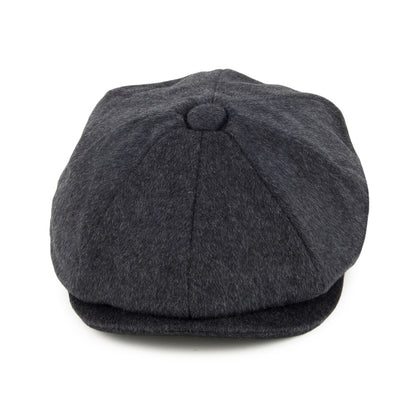Gorra Newsboy de lana pura Harlem de Jaxon & James - Antracita
