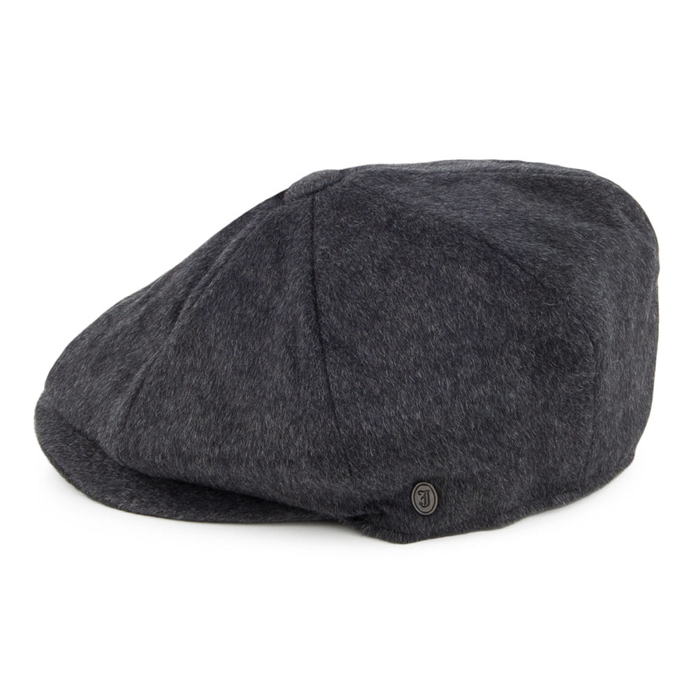 Gorra Newsboy de lana pura Harlem de Jaxon & James - Antracita