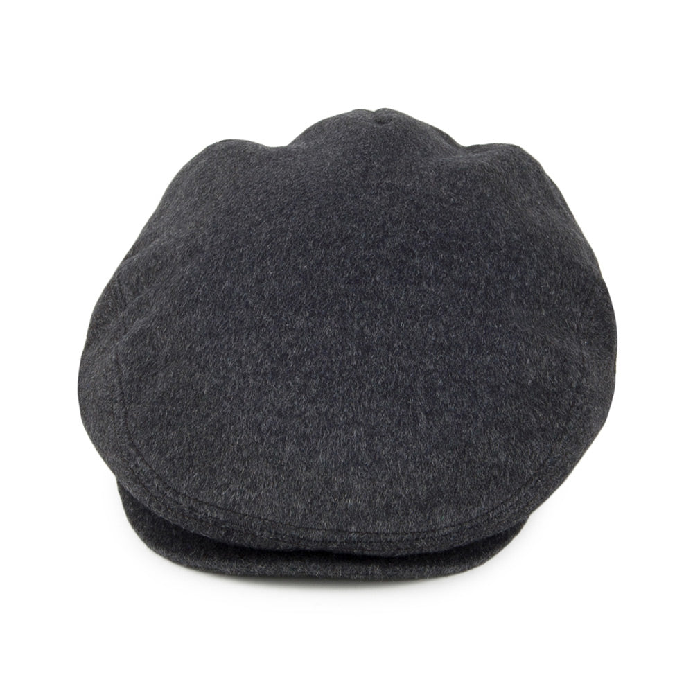 Gorra plana Harlem de lana pura de Jaxon & James - Antracita