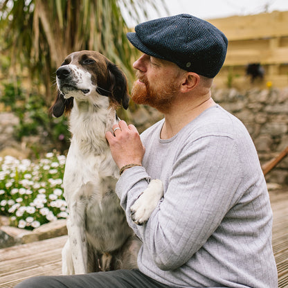 Gorra Newsboy Brooklyn de Jaxon & James - Azul Marino