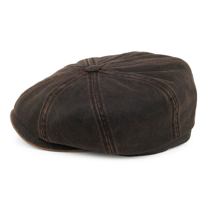 Gorra Newsboy Hatteras Cope resistente al agua de Stetson - Marrón