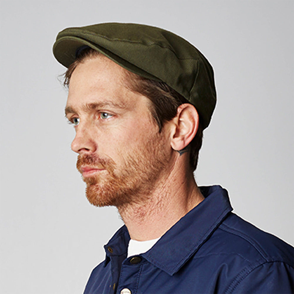 Gorra plana Hooligan de Brixton - Oliva